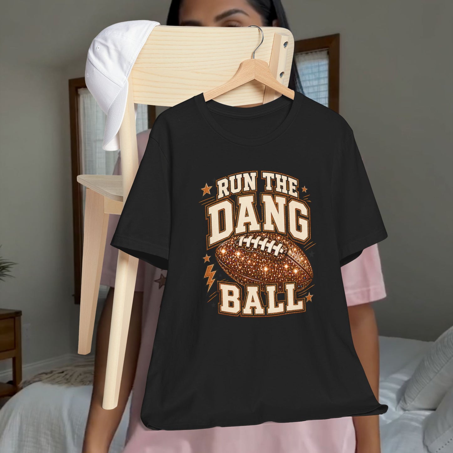 Run the Dang Ball Football T-Shirt — Retro Gridiron Graphic Tee