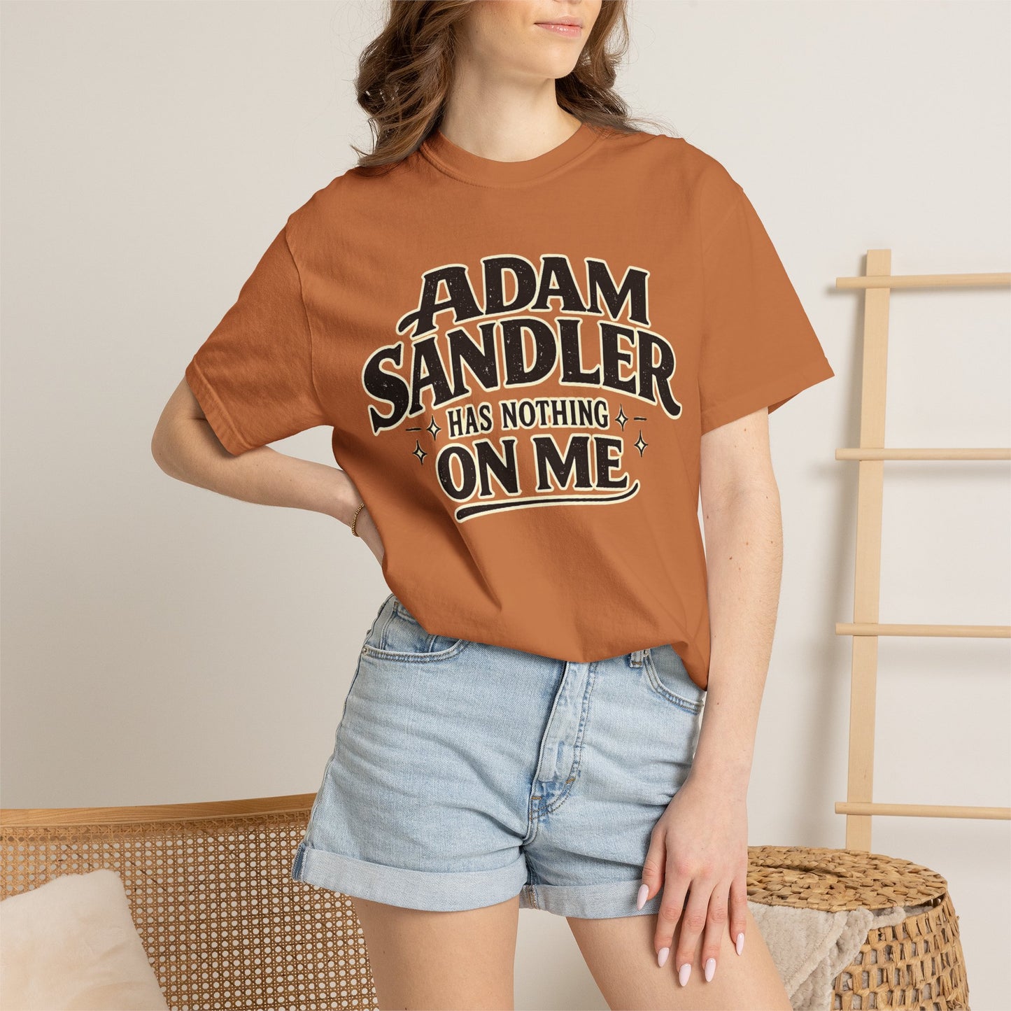 Adam has Nothing On Me T-shirt | Bold Retro Text Tee