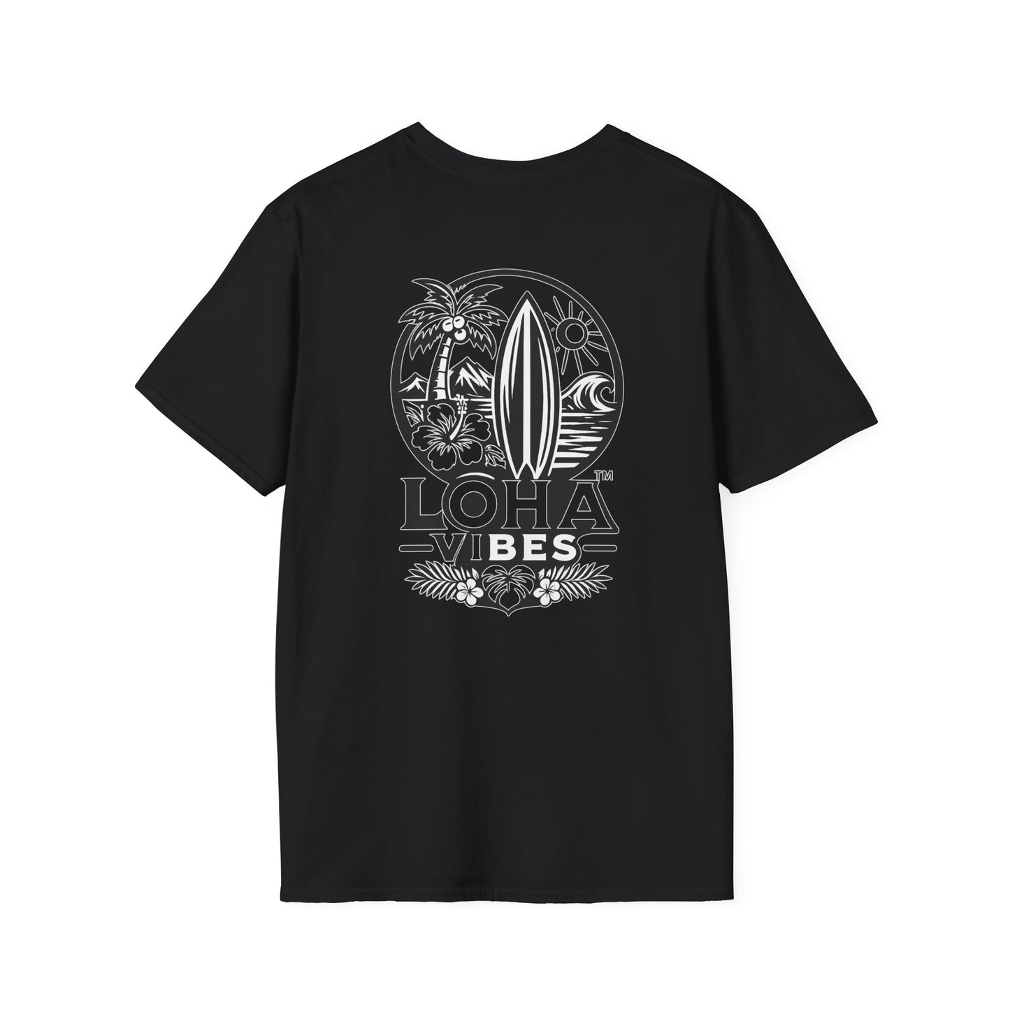 Surf Circle T-Shirt — Loha Surfboard Beach Graphic
