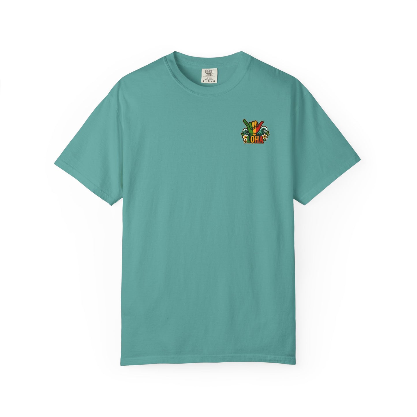 Loha Shaka T-Shirt — Retro Surf Hawaiian Tee with "LOHA" Back Graphic