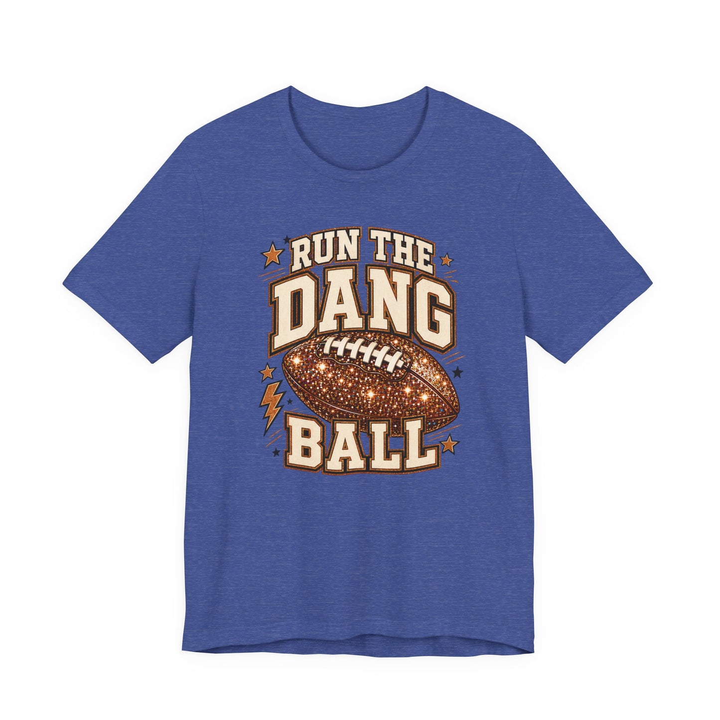 Run the Dang Ball Football T-Shirt — Retro Gridiron Graphic Tee