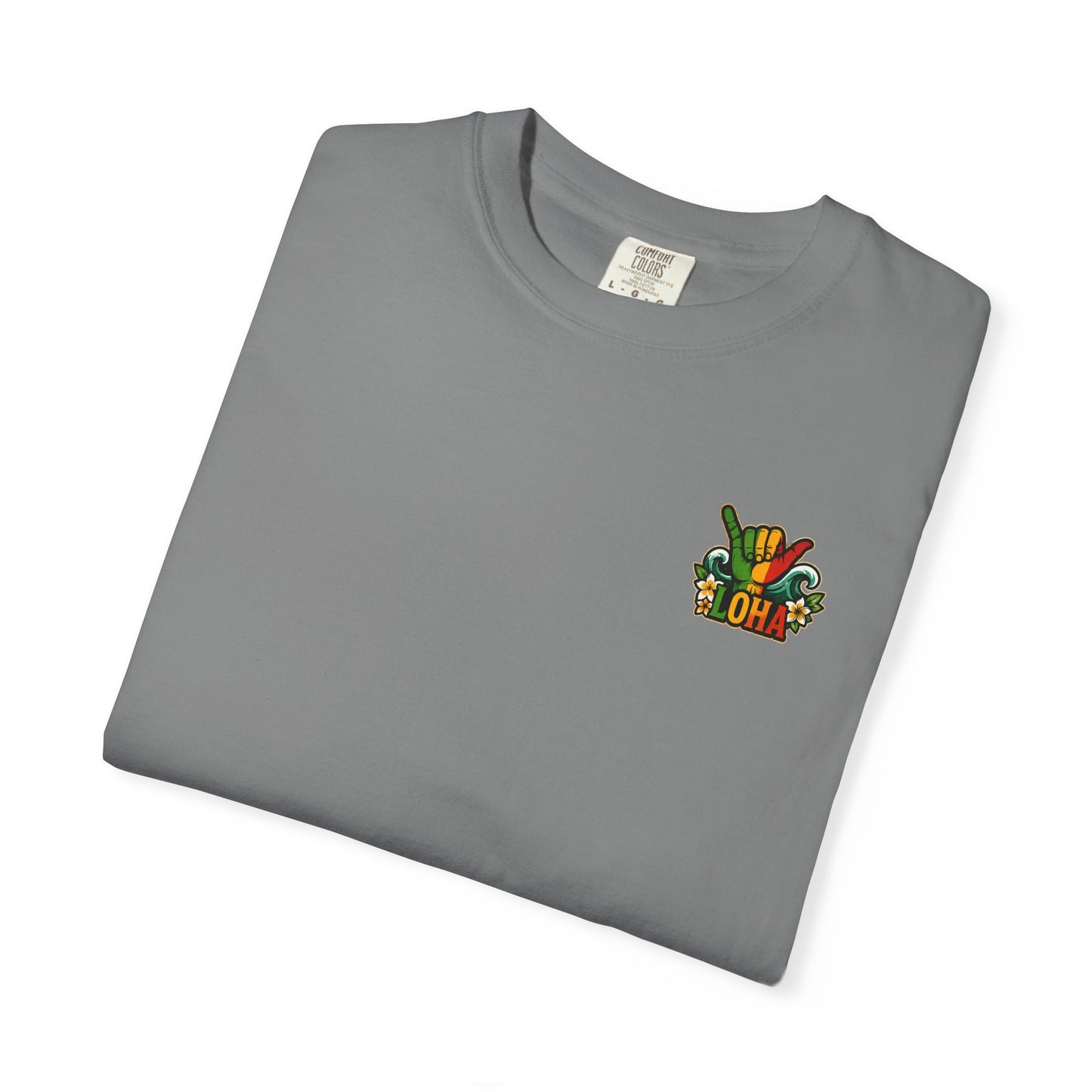 Loha Shaka T-Shirt — Retro Surf Hawaiian Tee with "LOHA" Back Graphic