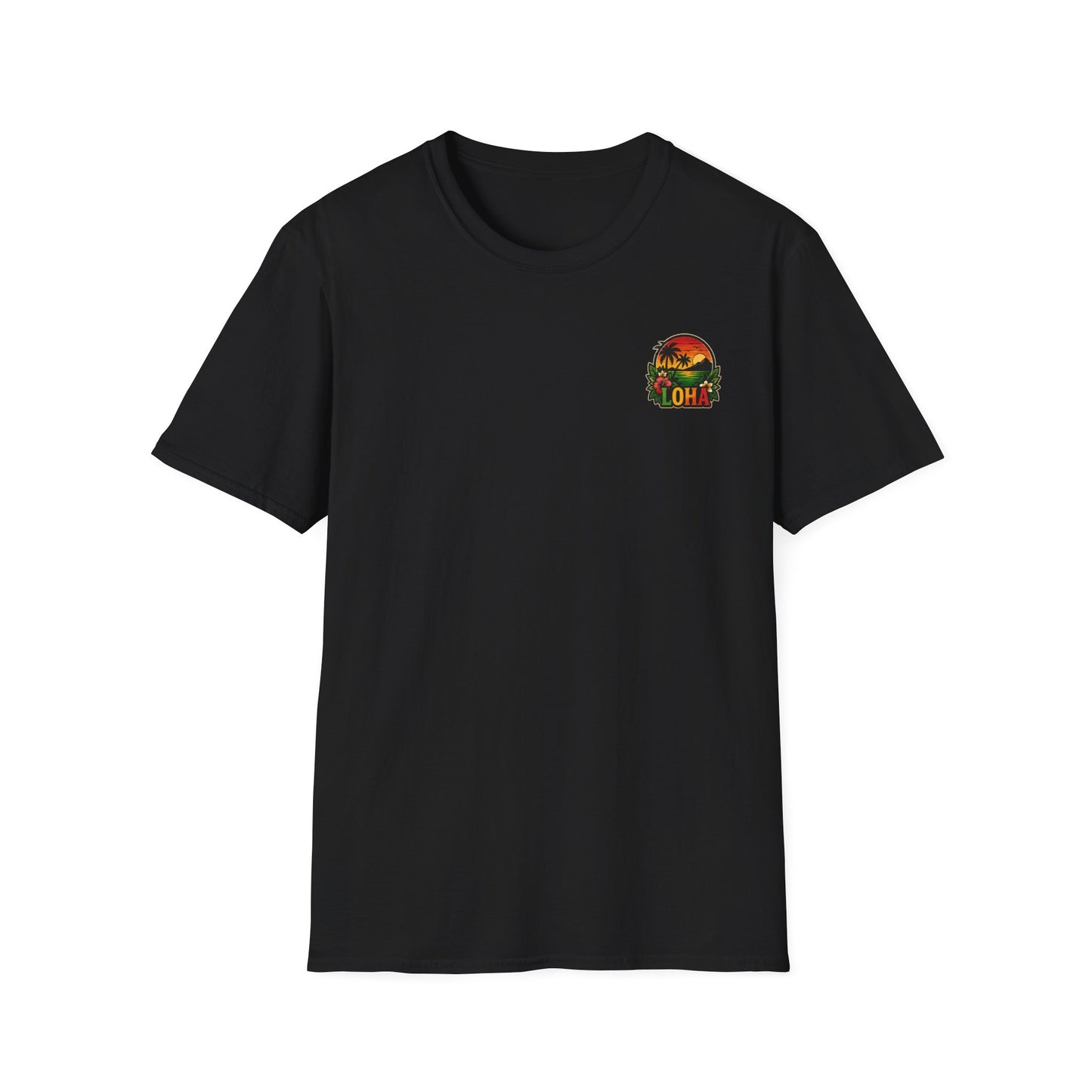 Loha Sunset Palm Pocket Graphic Tee