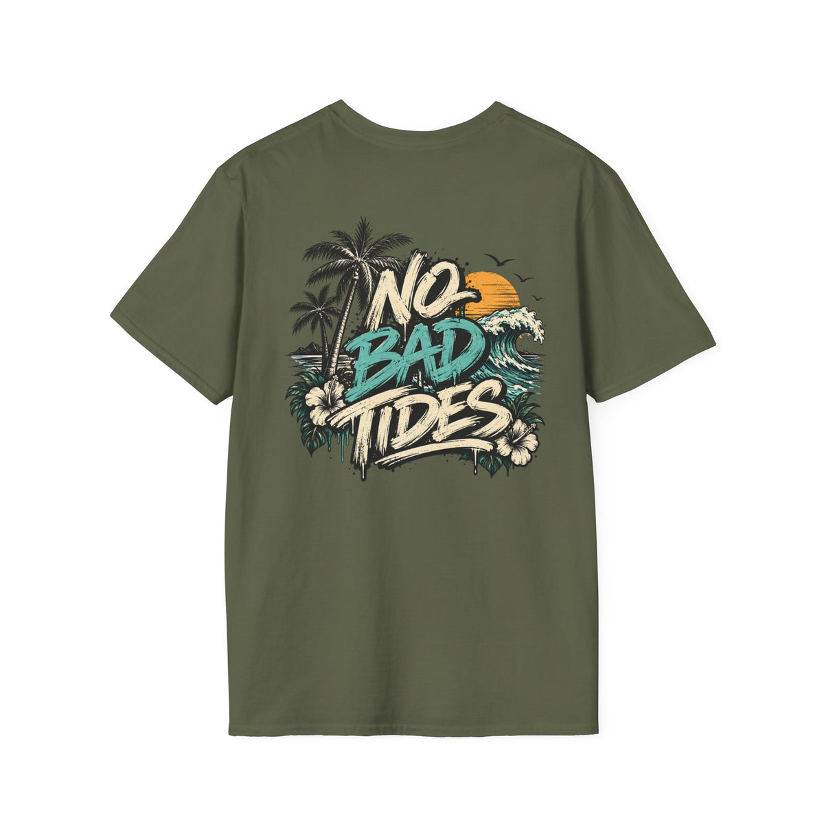 LOHA VIBES - No Bad Tides Beach Vacation T-Shirt