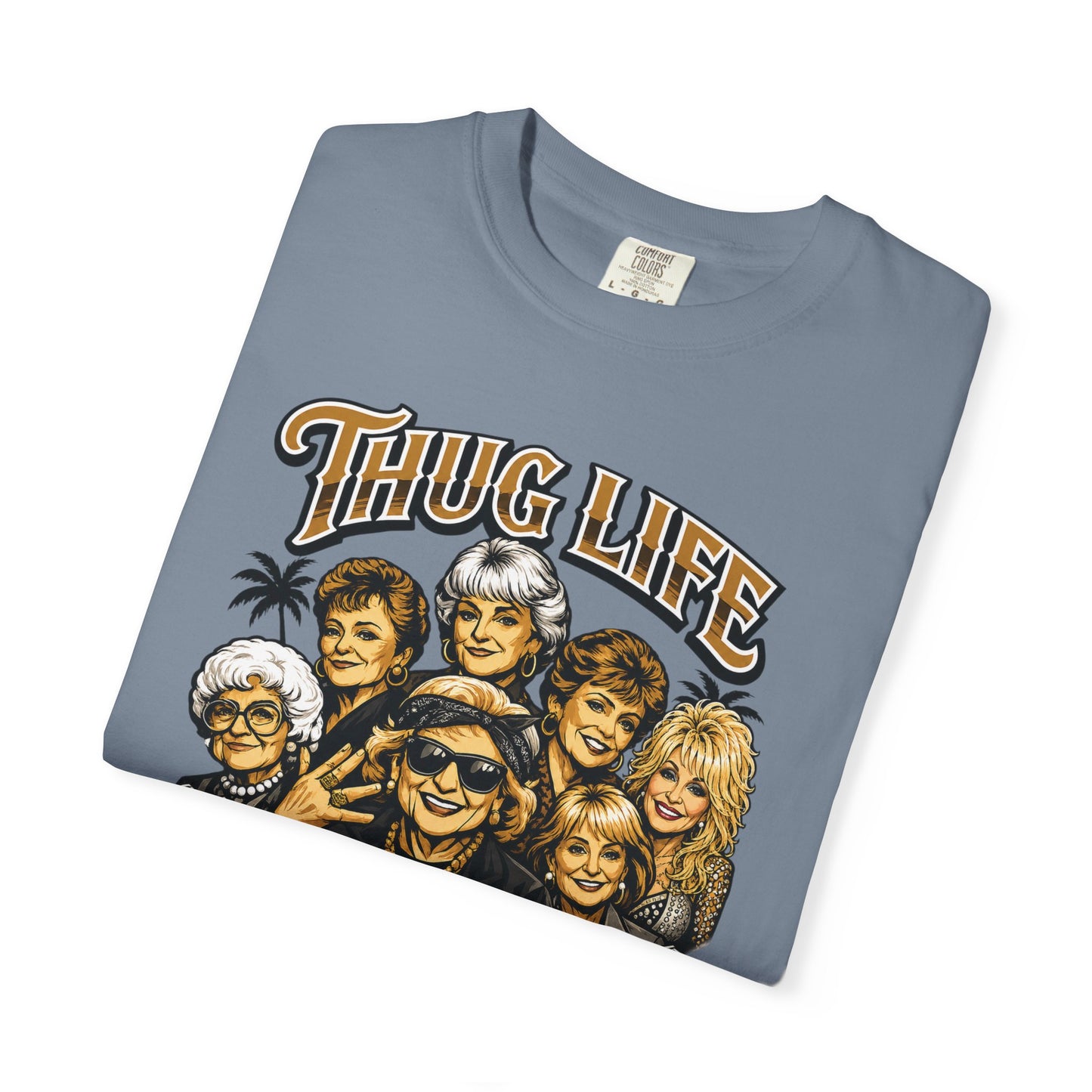 T H U G Golden Dolly Grandma Portrait T-Shirt | Retro TV Comedy Crew Tee