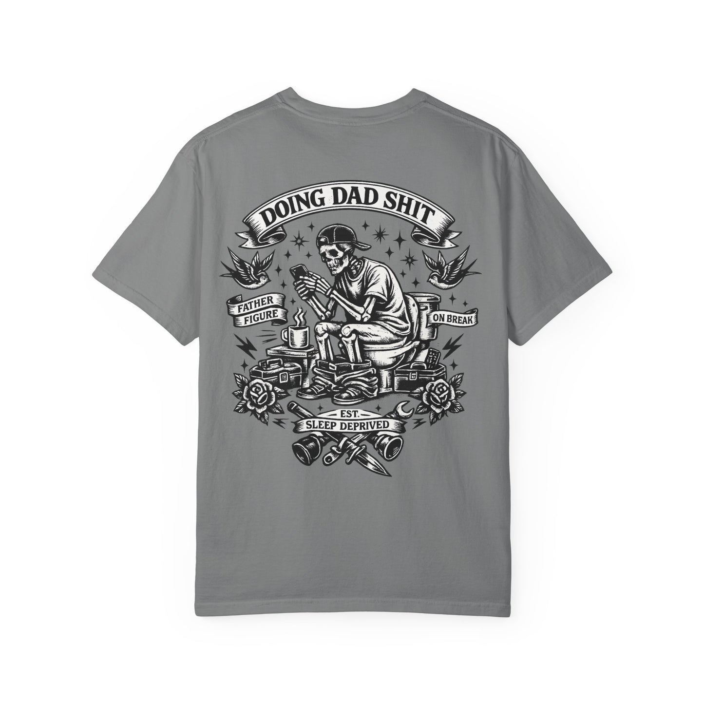 Dad Life T-Shirt — "Doing Dad Shit" Vintage Skull Dad Graphic Tee
