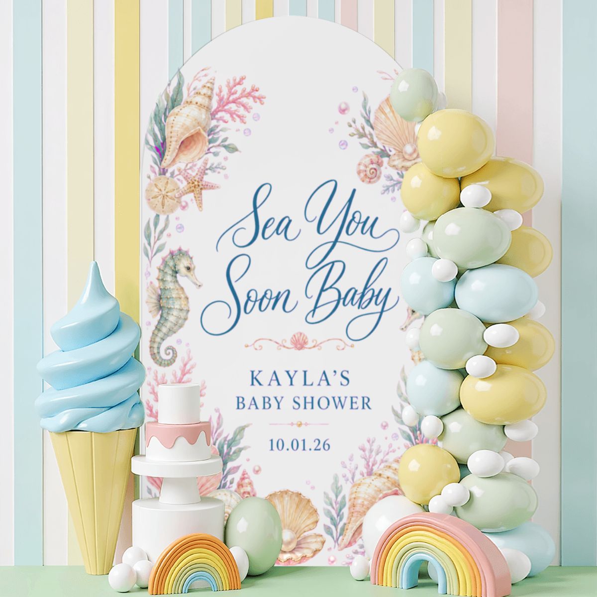 Large Arched Background Cover.