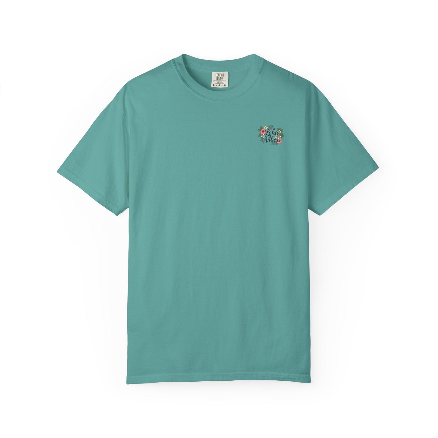 Loha Vibes T-Shirt — Tropical Floral Back Print