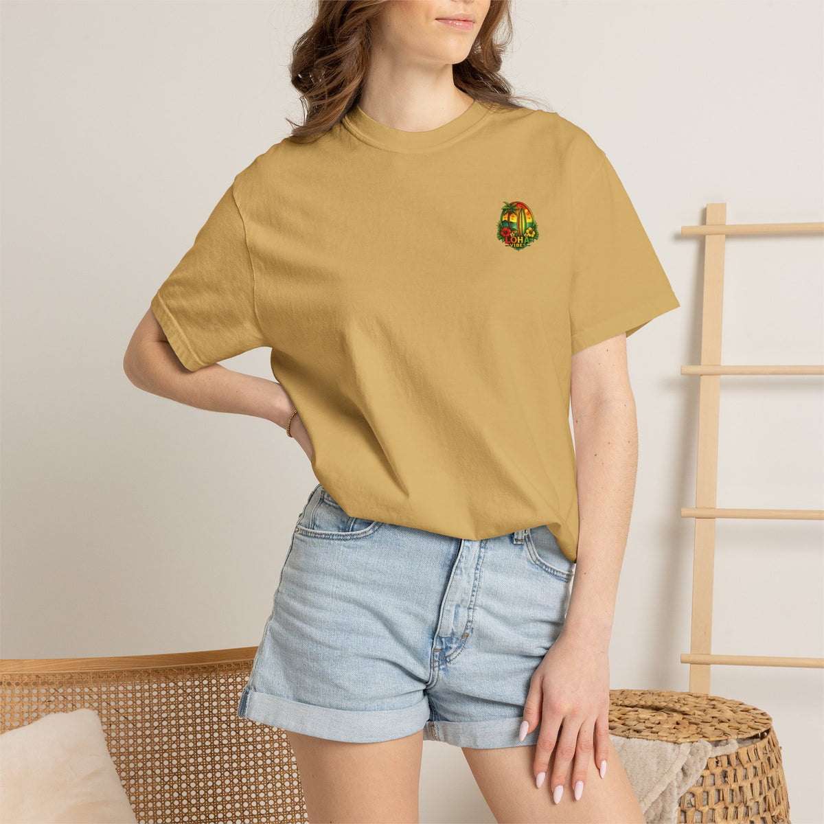Loha Vibes T-Shirt — Tropical Surf Sunset Tee