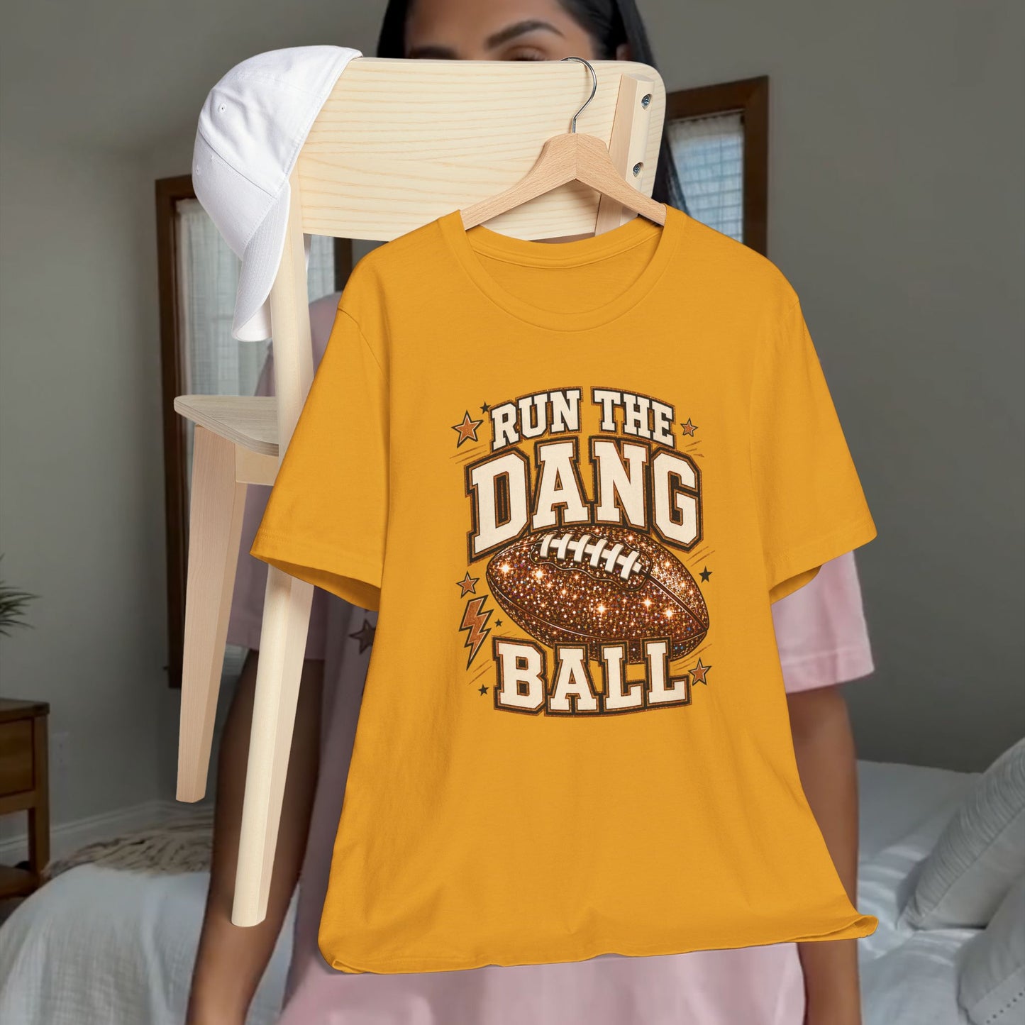 Run the Dang Ball Football T-Shirt — Retro Gridiron Graphic Tee