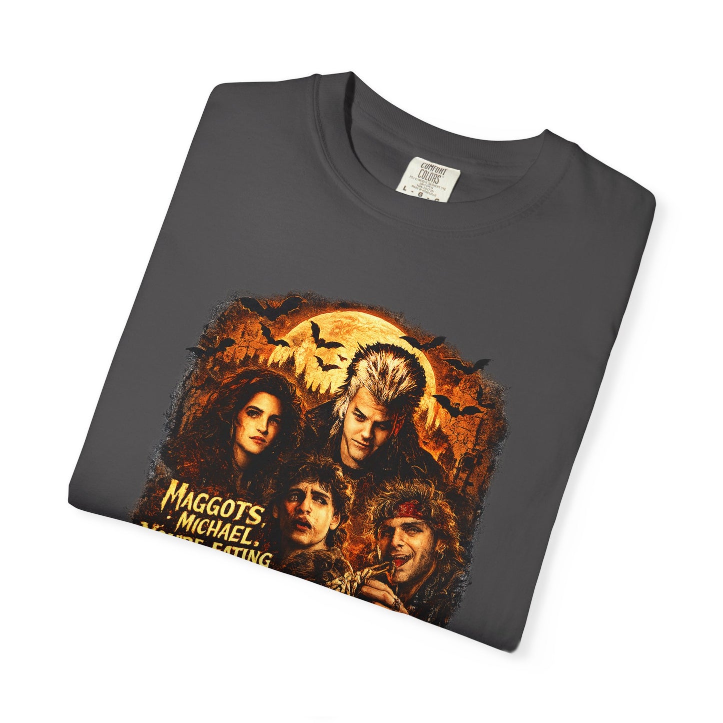Horror Movie Collage T-shirt | Halloween Pumpkin Skull Design