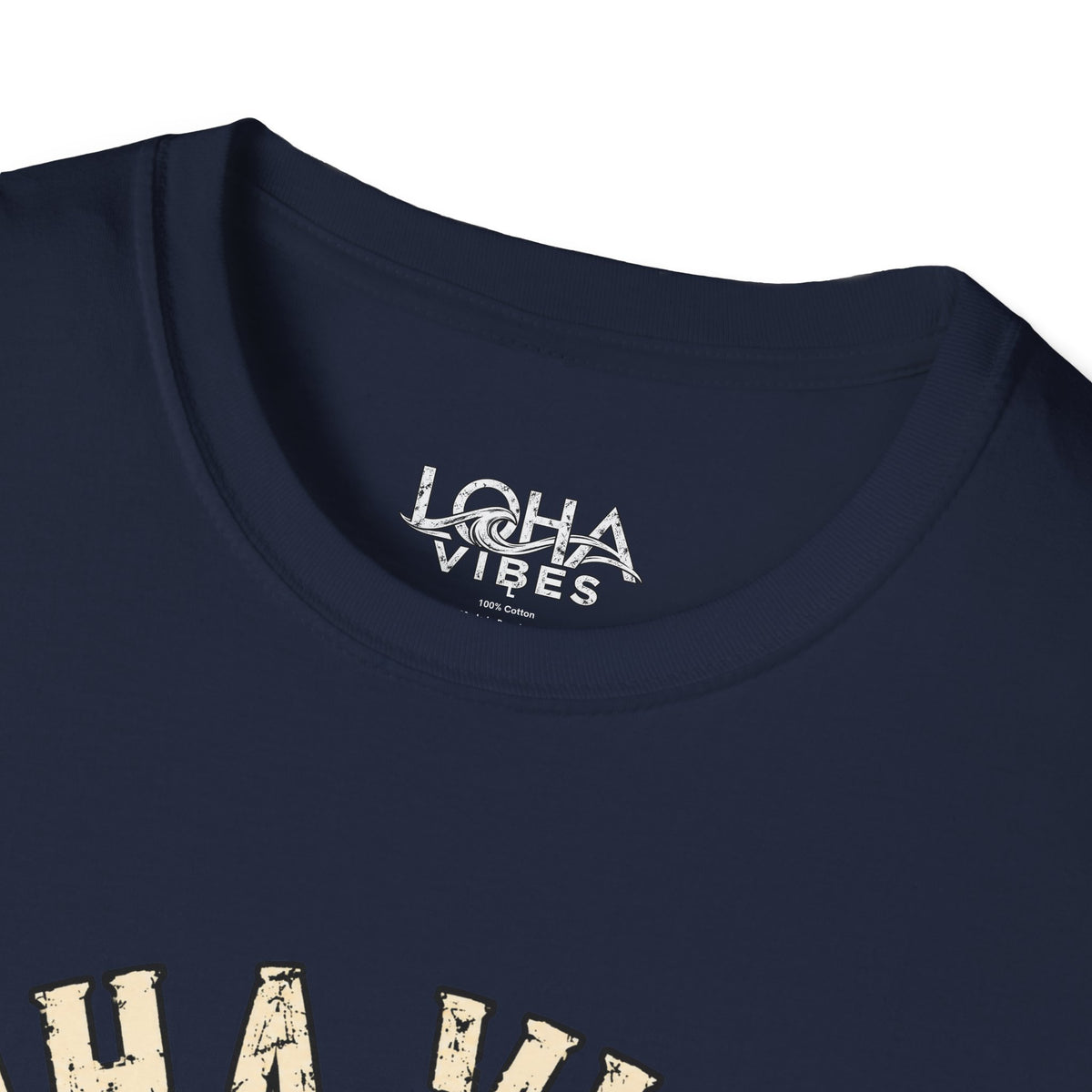 LOHA VIBES Signature Wave Graphic Tee – Coastal Lifestyle T-Shirt