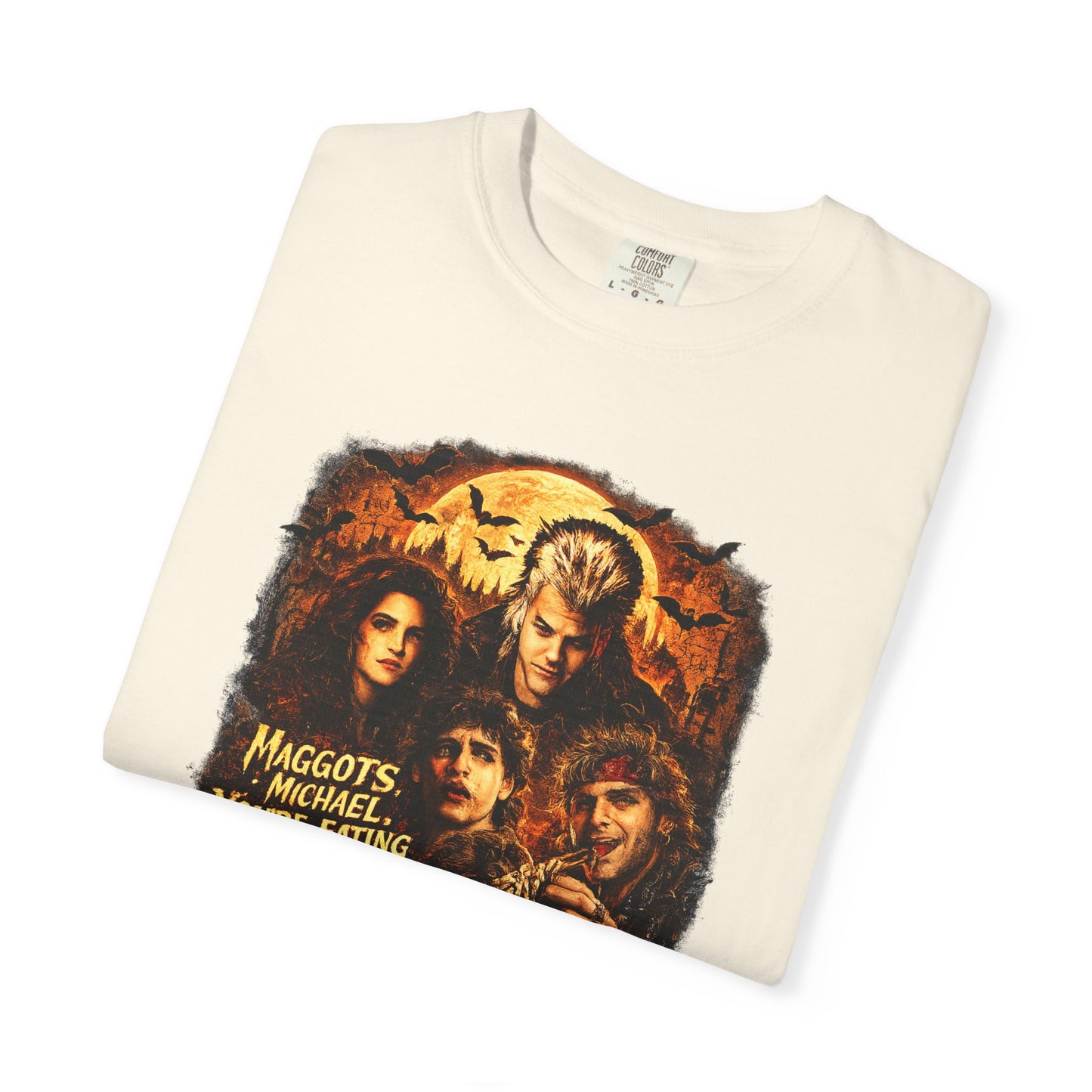 Horror Movie Collage T-shirt | Halloween Pumpkin Skull Design