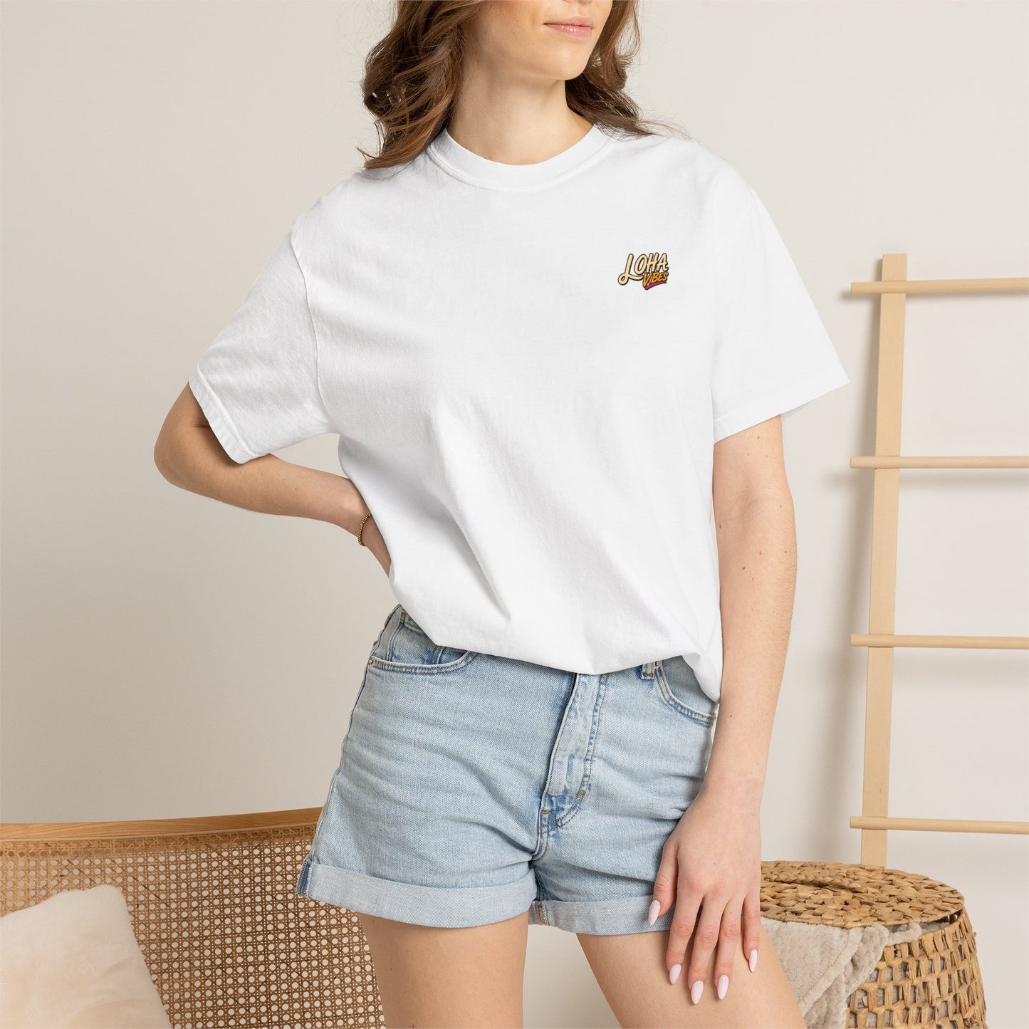 Retro 'Loha Vibes' Beach Van T-Shirt