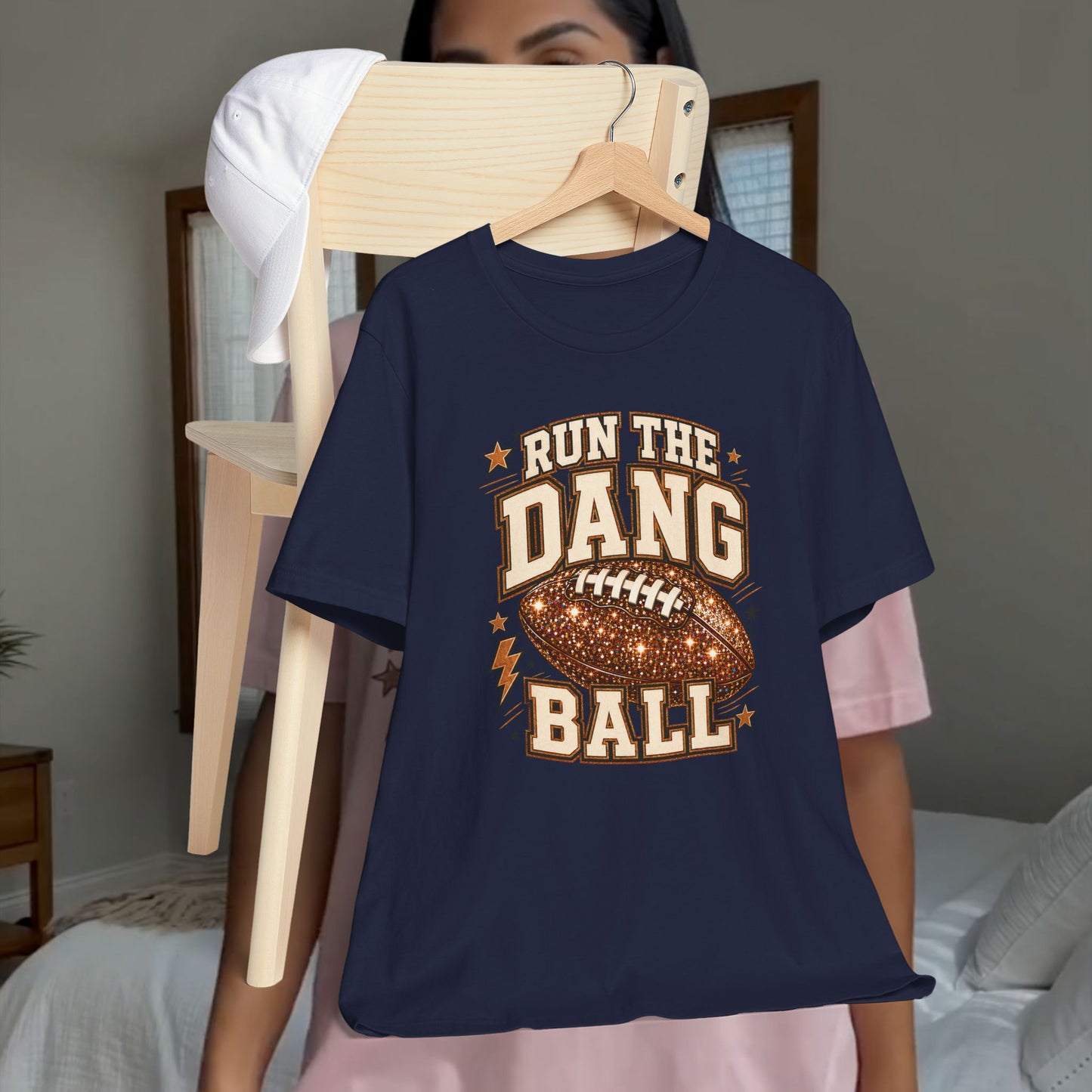 Run the Dang Ball Football T-Shirt — Retro Gridiron Graphic Tee