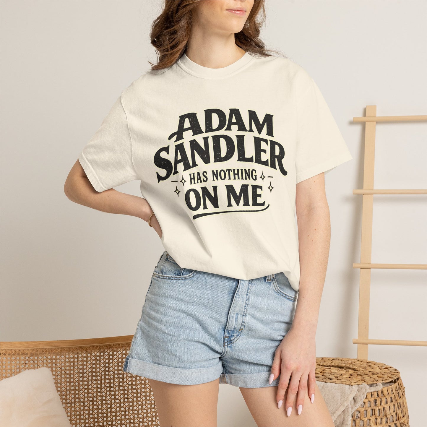 Adam has Nothing On Me T-shirt | Bold Retro Text Tee