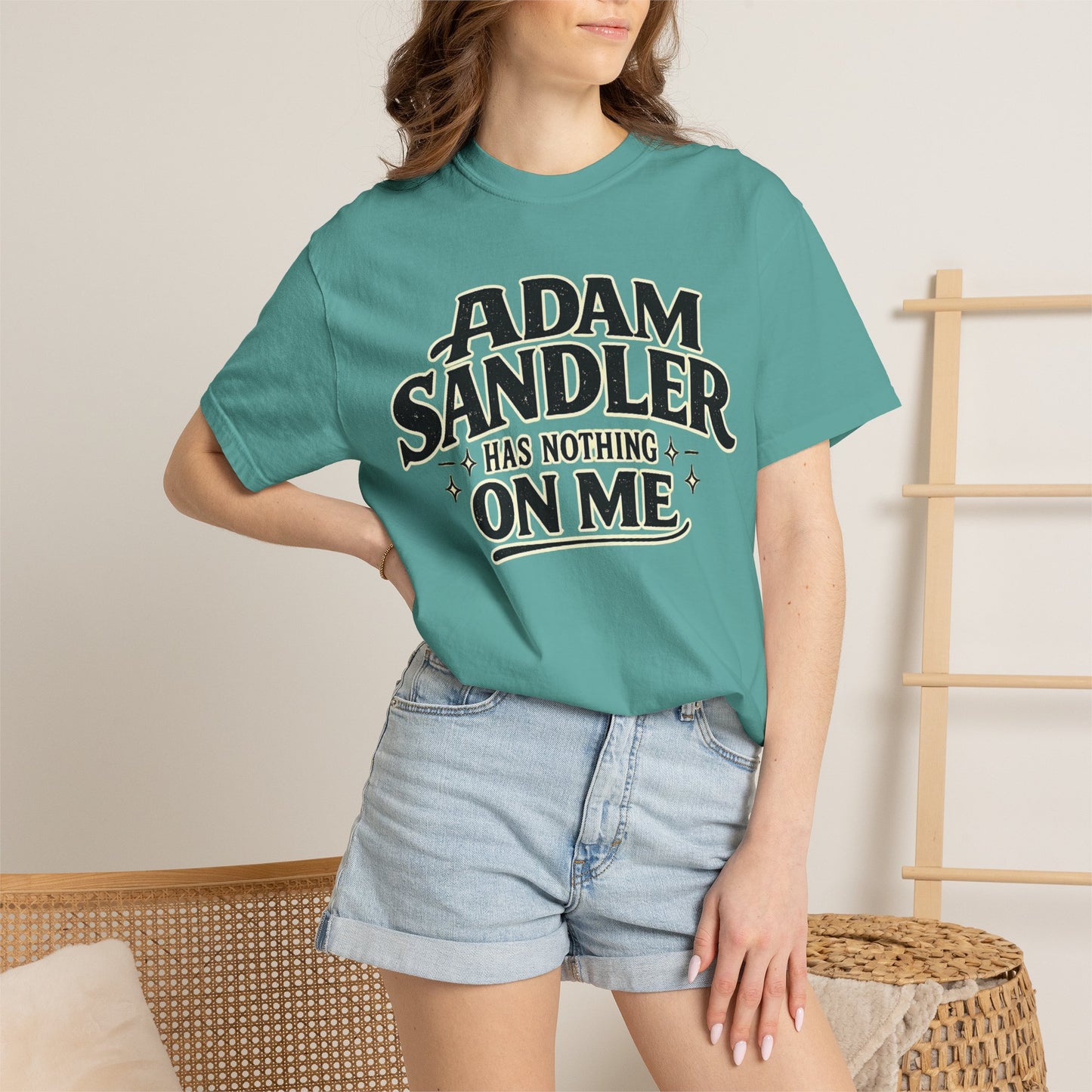 Adam has Nothing On Me T-shirt | Bold Retro Text Tee