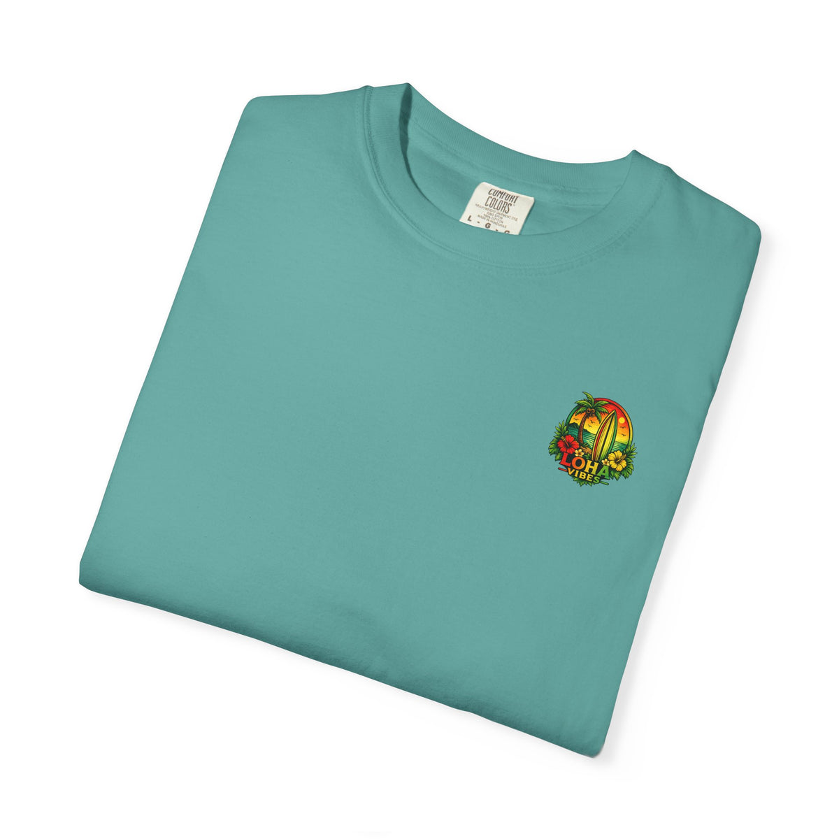 Loha Vibes T-Shirt — Tropical Surf Sunset Tee