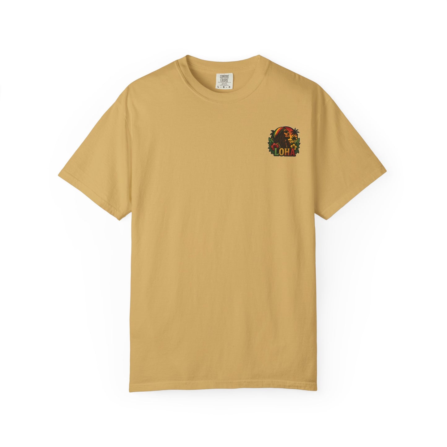 Rasta Aloha T-Shirt — "LOHA" Reggae Sunset Tee