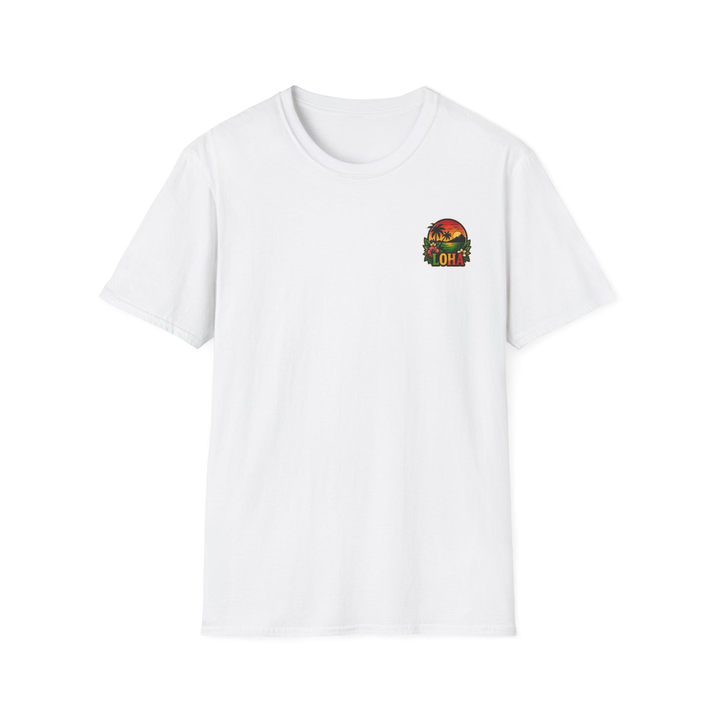 Loha Sunset Palm Pocket Graphic Tee