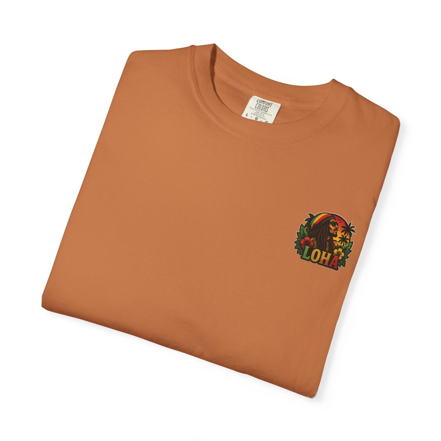 Rasta Aloha T-Shirt — "LOHA" Reggae Sunset Tee