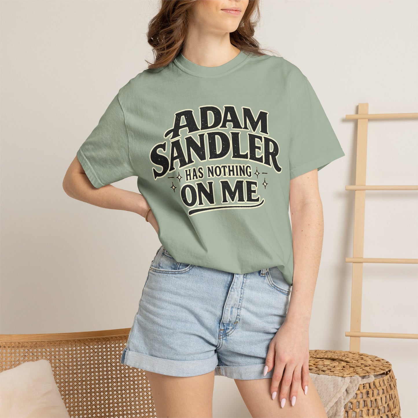 Adam has Nothing On Me T-shirt | Bold Retro Text Tee