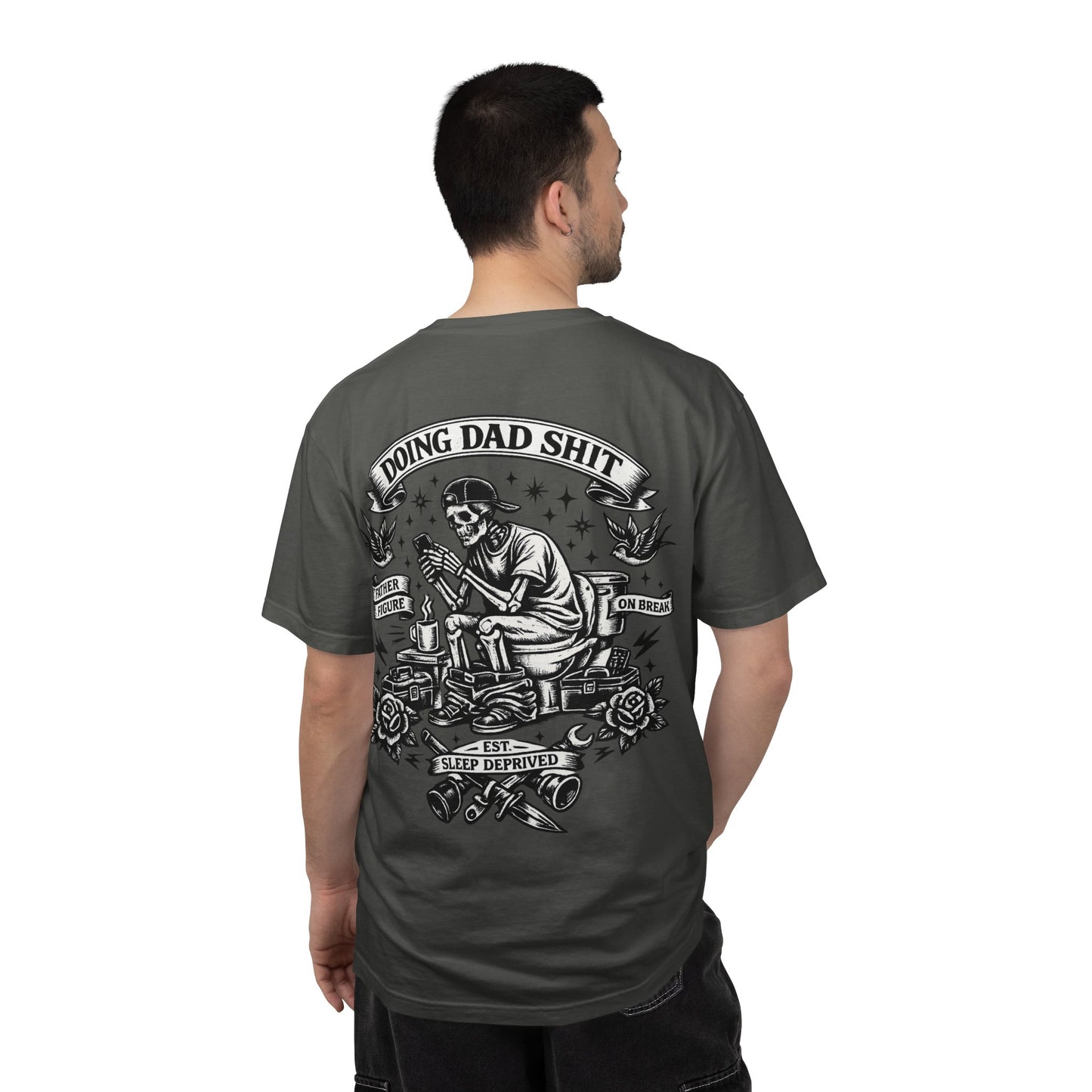 Dad Life T-Shirt — "Doing Dad Shit" Vintage Skull Dad Graphic Tee