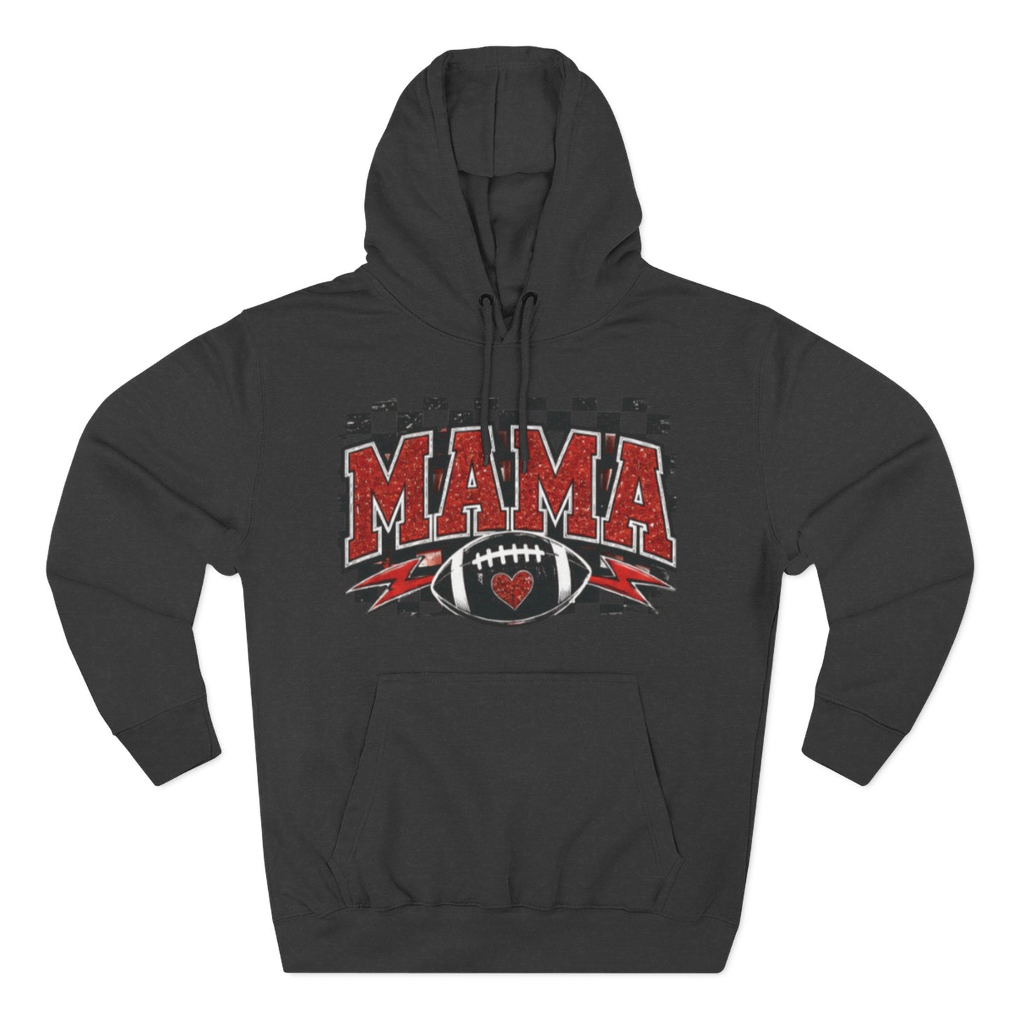 Mama Football Hoodie — #10 Player Mom Fleece Pullover