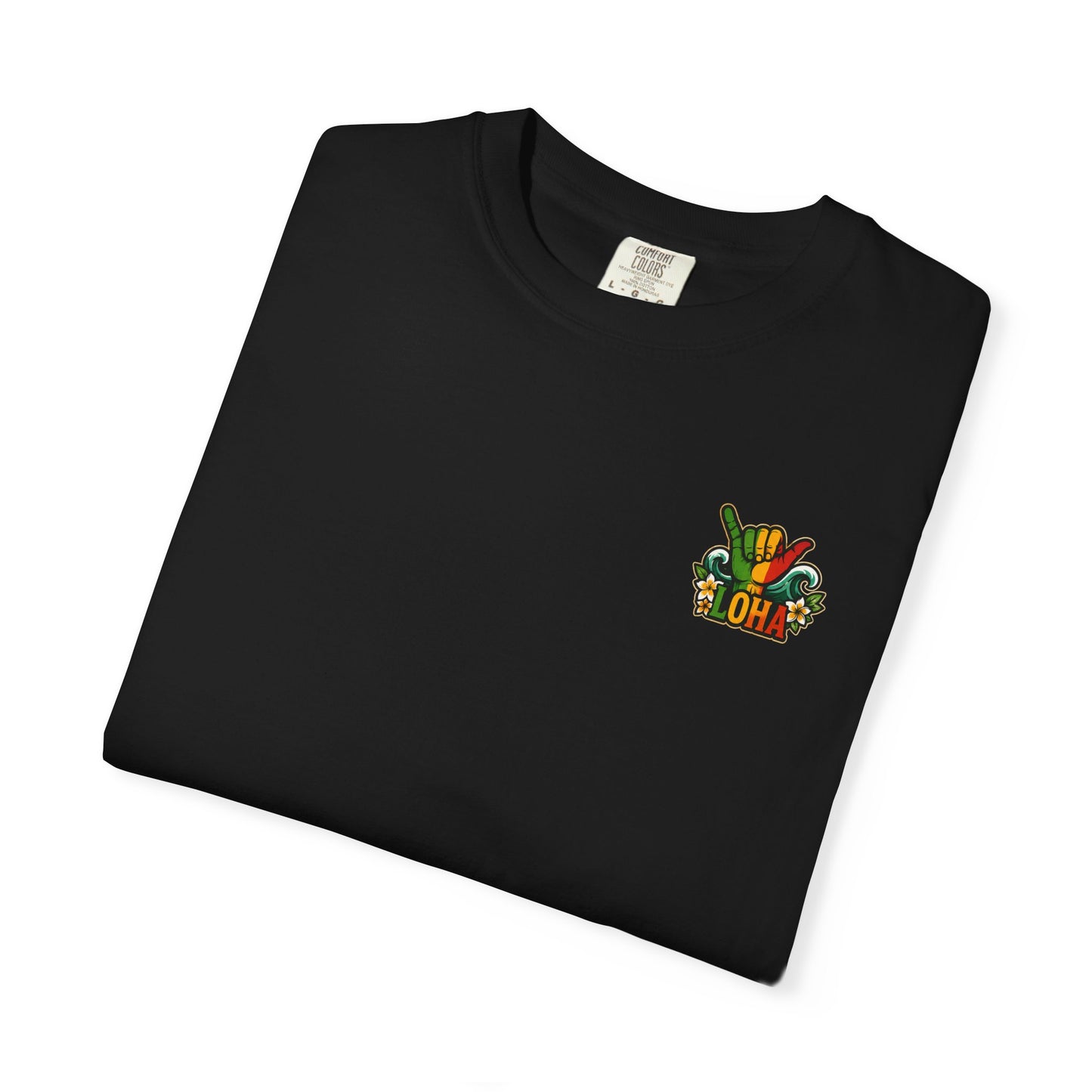 Loha Shaka T-Shirt — Retro Surf Hawaiian Tee with "LOHA" Back Graphic