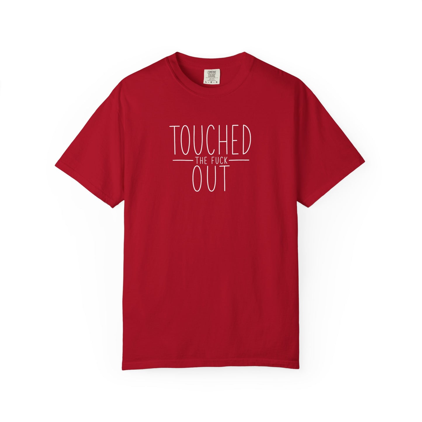 Touched the F Out | Funny Overstimulated Mom Graphic Tee