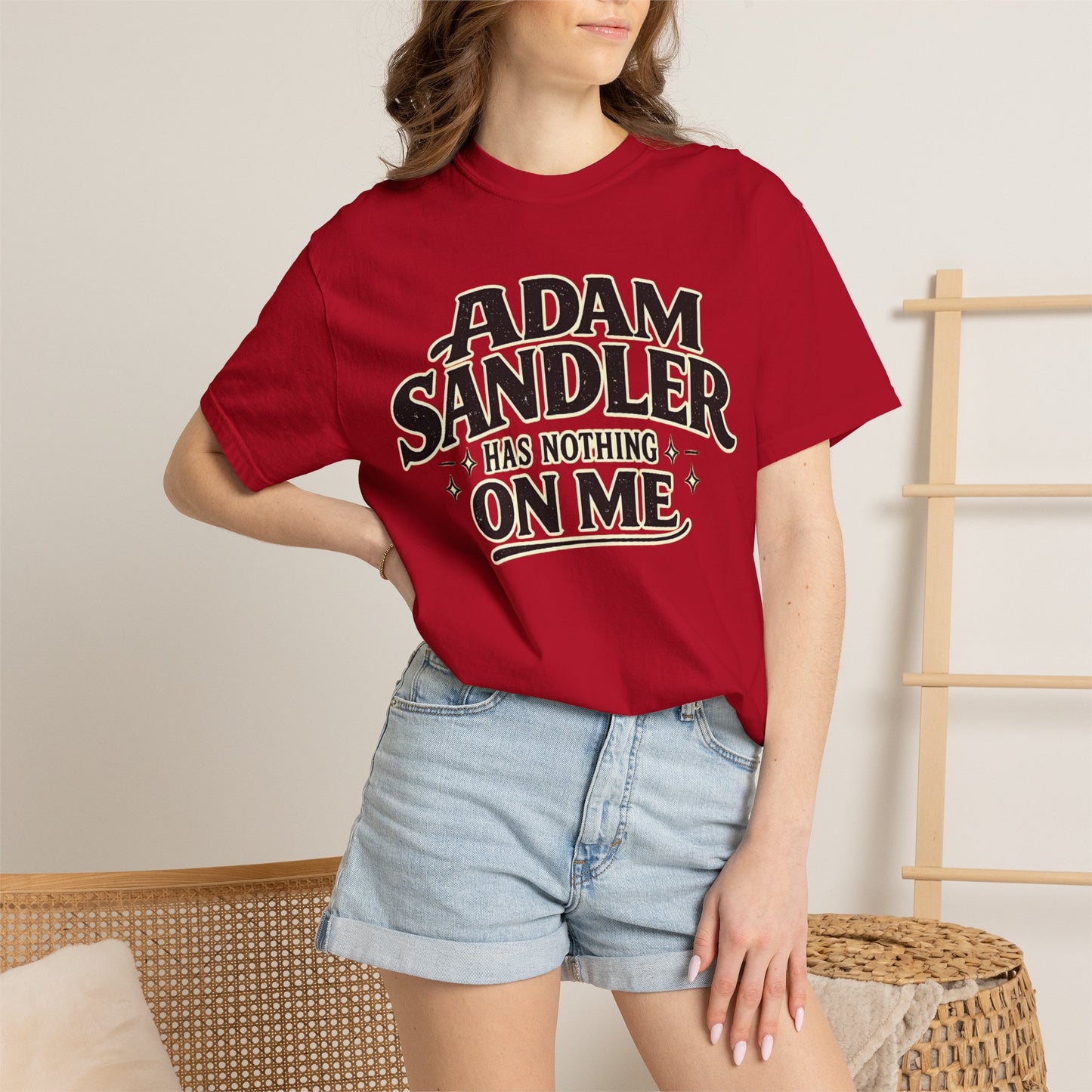 Adam has Nothing On Me T-shirt | Bold Retro Text Tee