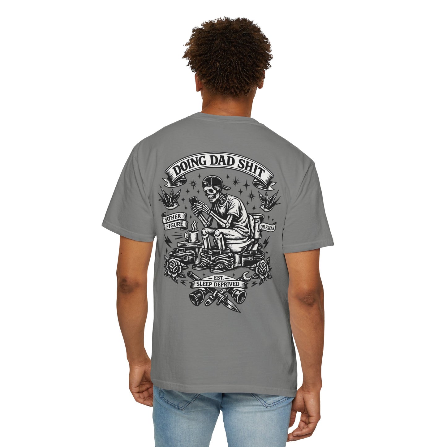 Doing Dad Shit T-Shirt | Dad Life, Retro Tattoo Style