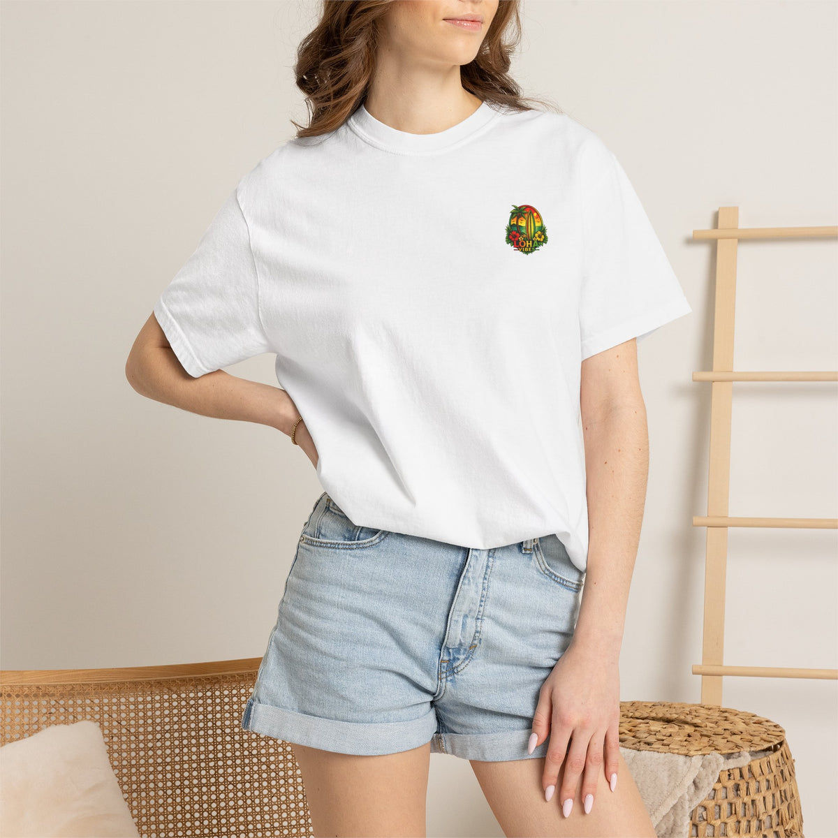 Loha Vibes T-Shirt — Tropical Surf Sunset Tee