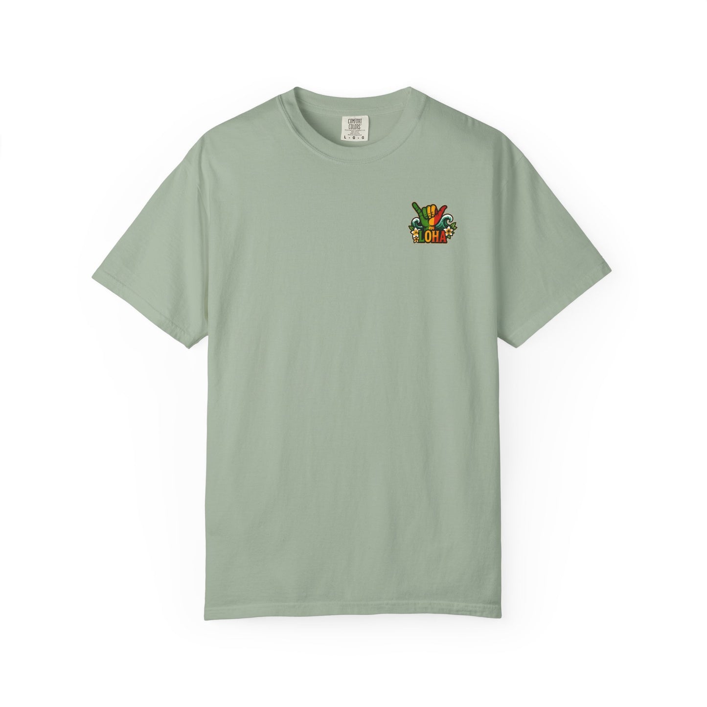 Loha Shaka T-Shirt — Retro Surf Hawaiian Tee with "LOHA" Back Graphic