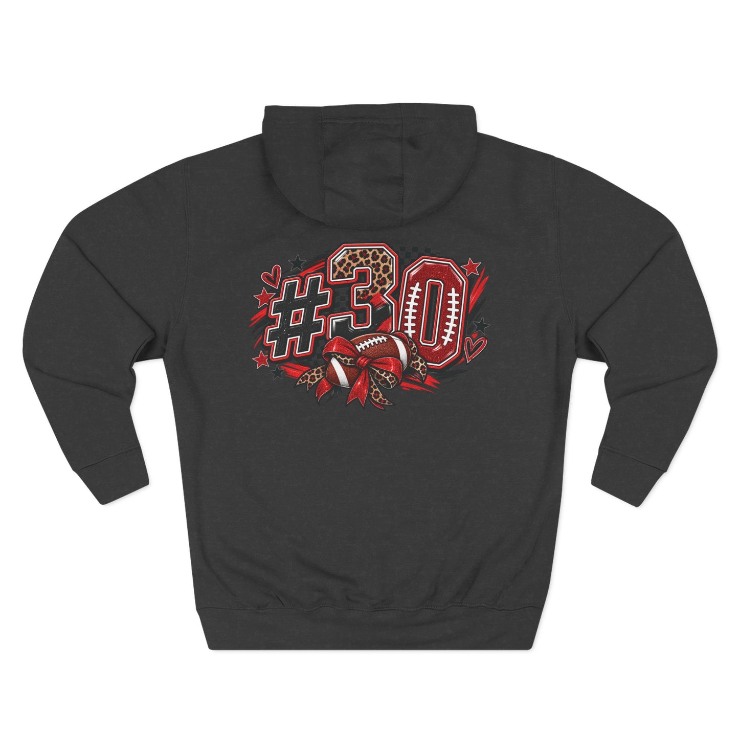 Mama Football Hoodie — #10 Player Mom Fleece Pullover