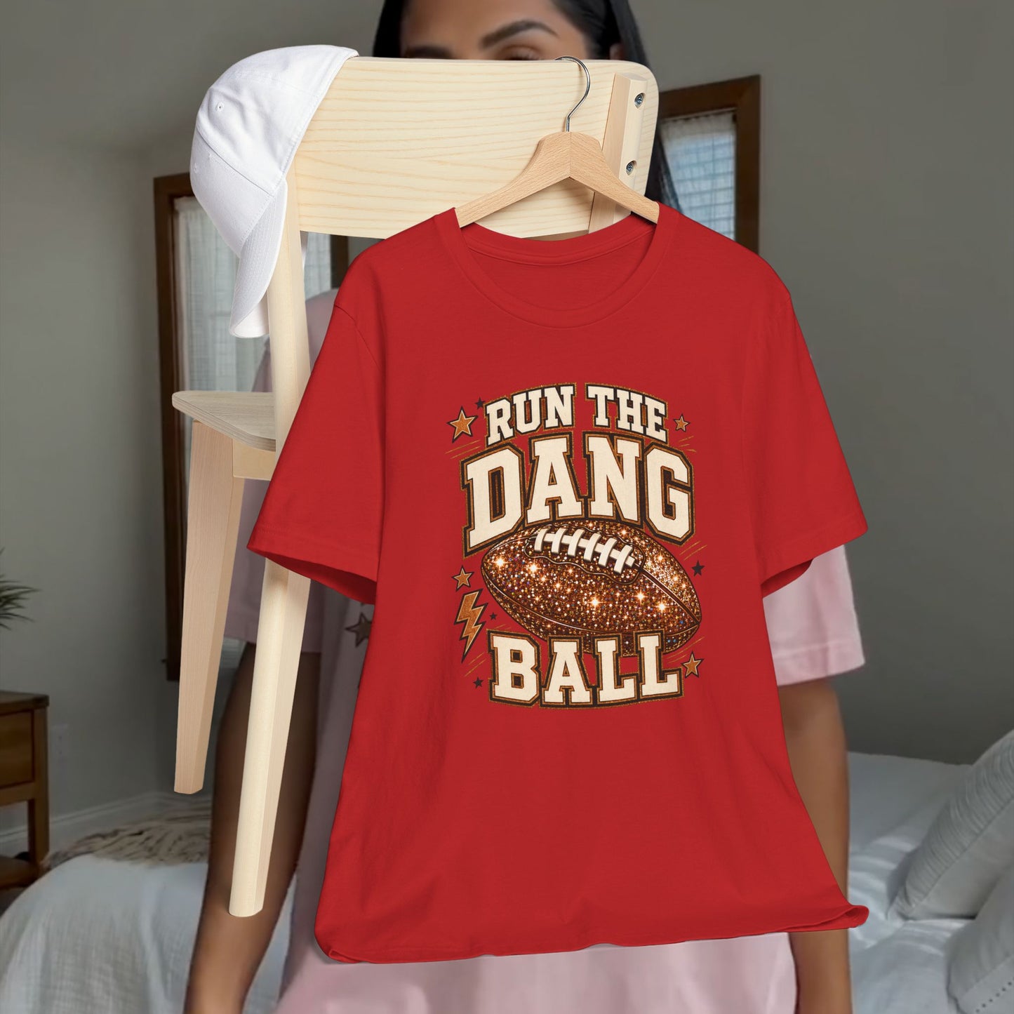 Run the Dang Ball Football T-Shirt — Retro Gridiron Graphic Tee