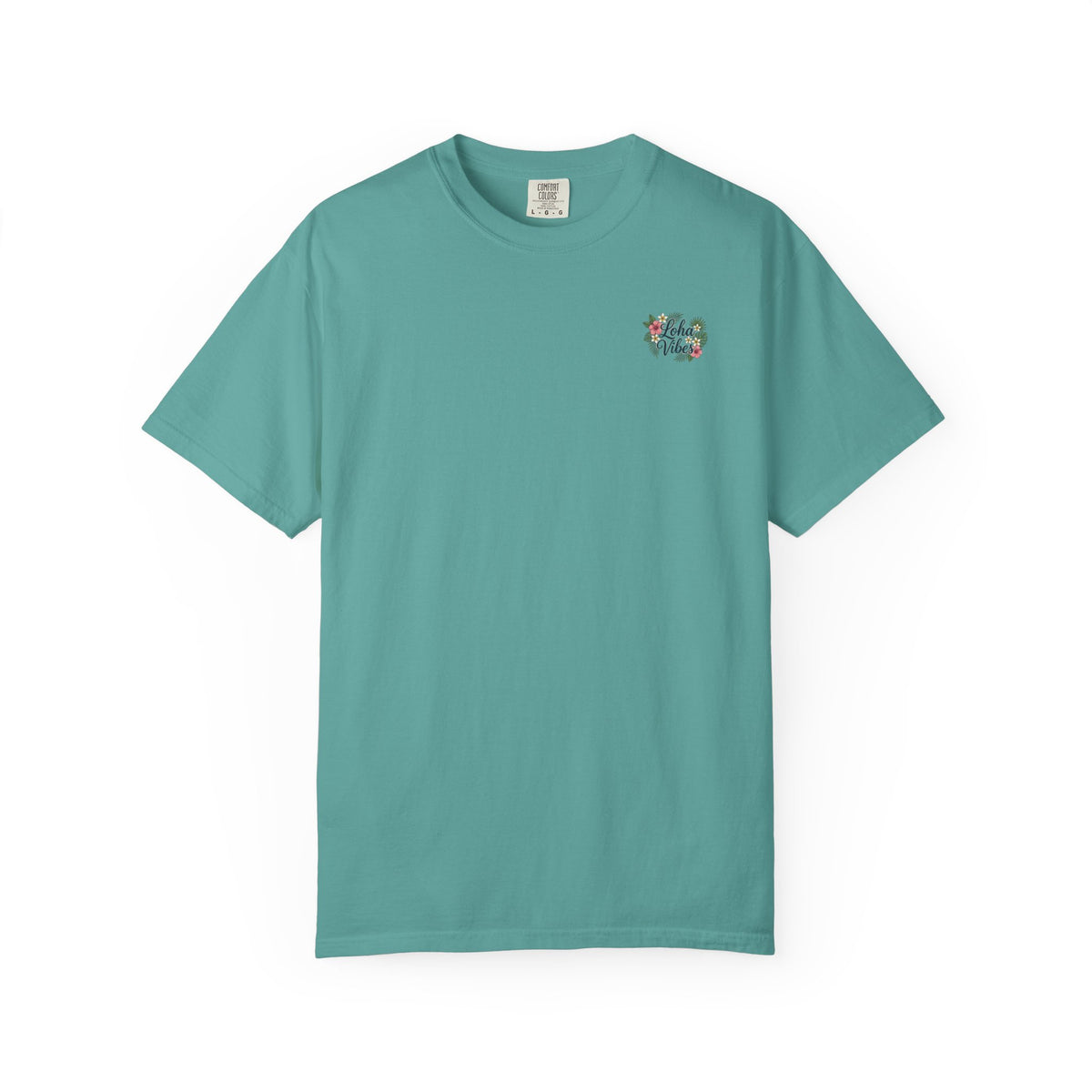 Loha Vibes T-Shirt — Tropical Floral Back Print