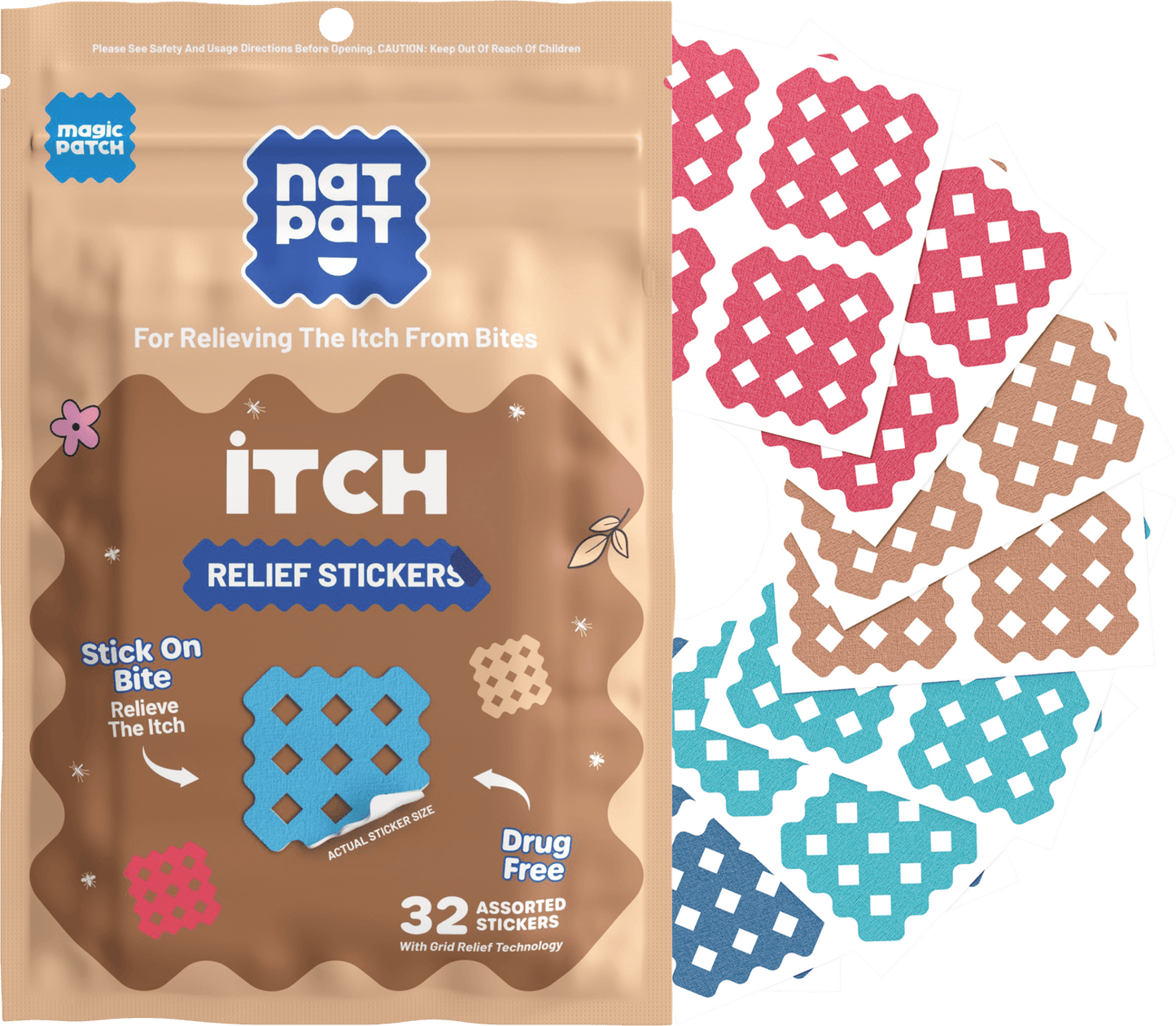 MagicPatch Itch Relief Patches | Anti-Itch Treatment for Mosquito Bite Relief