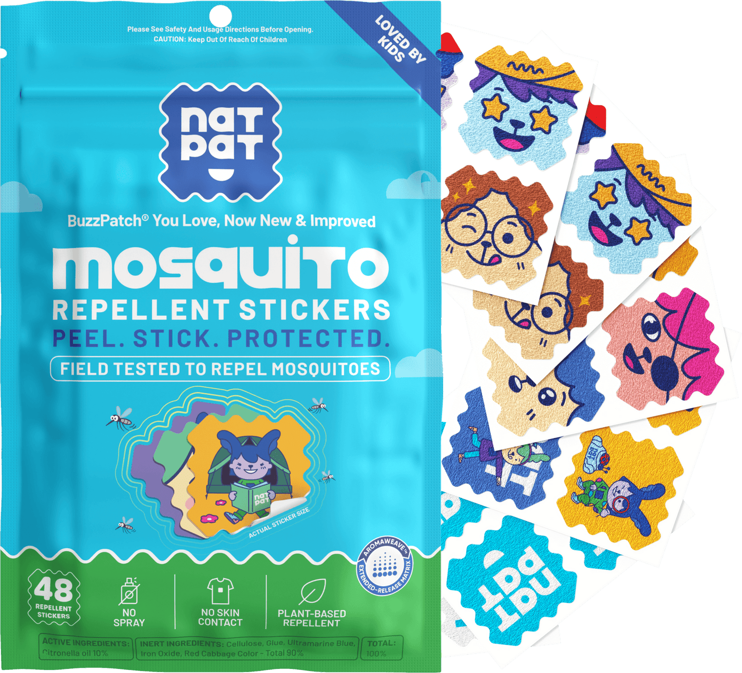 Natural Mosquito Repellent Patches for Kids