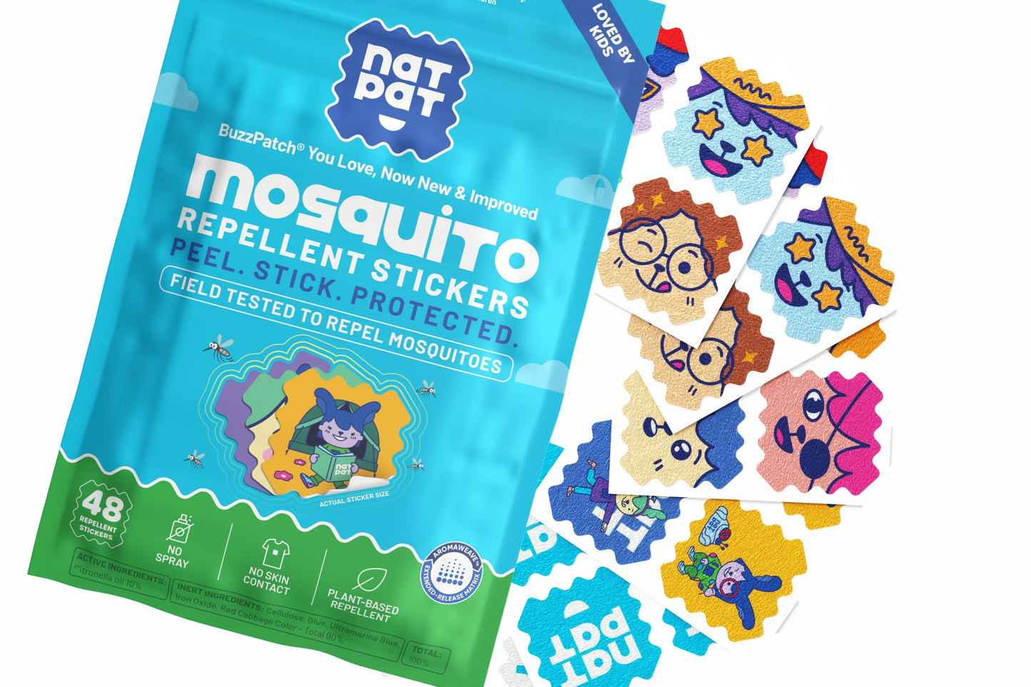 Natural Mosquito Repellent Patches for Kids